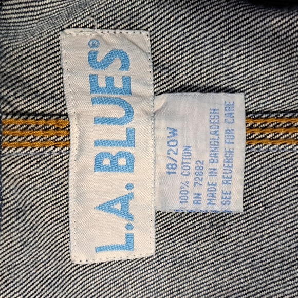 Vintage, NWT L.A. Blues, Denim Jacket with Hood. - Picture 6 of 13